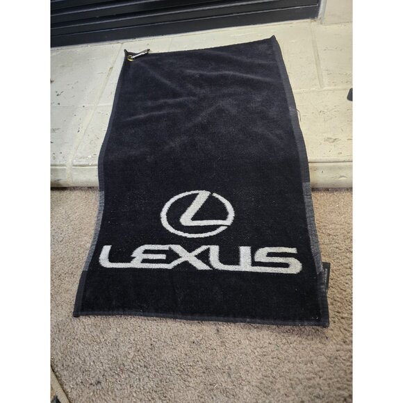 Vintage LEXUS Golf Bag Towel by Sir Christopher Hatton 22" x 15" DEVANT Cotton - Picture 1 of 7